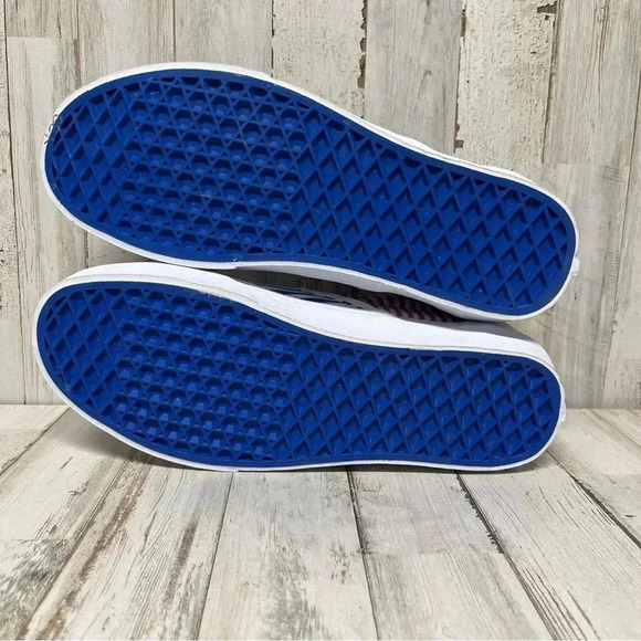 Vans Classic Slip-On Deck Club Mix Stripes Skateboarding sneakers women's 8.5 - Picture 11 of 13